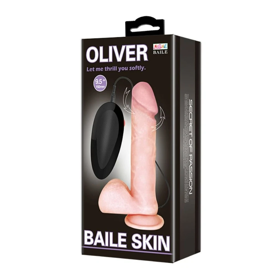 BAILE - VIBRADOR REALÍSTICO OLIVER COM FUNO DE ROTAO